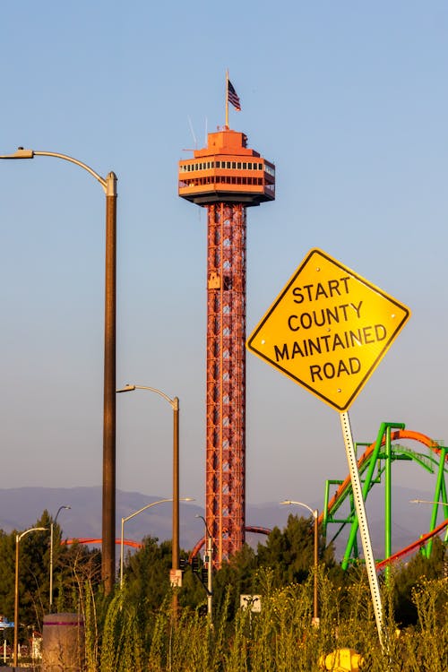 Gratis lagerfoto af californien, forlystelsespark, himlen tårn