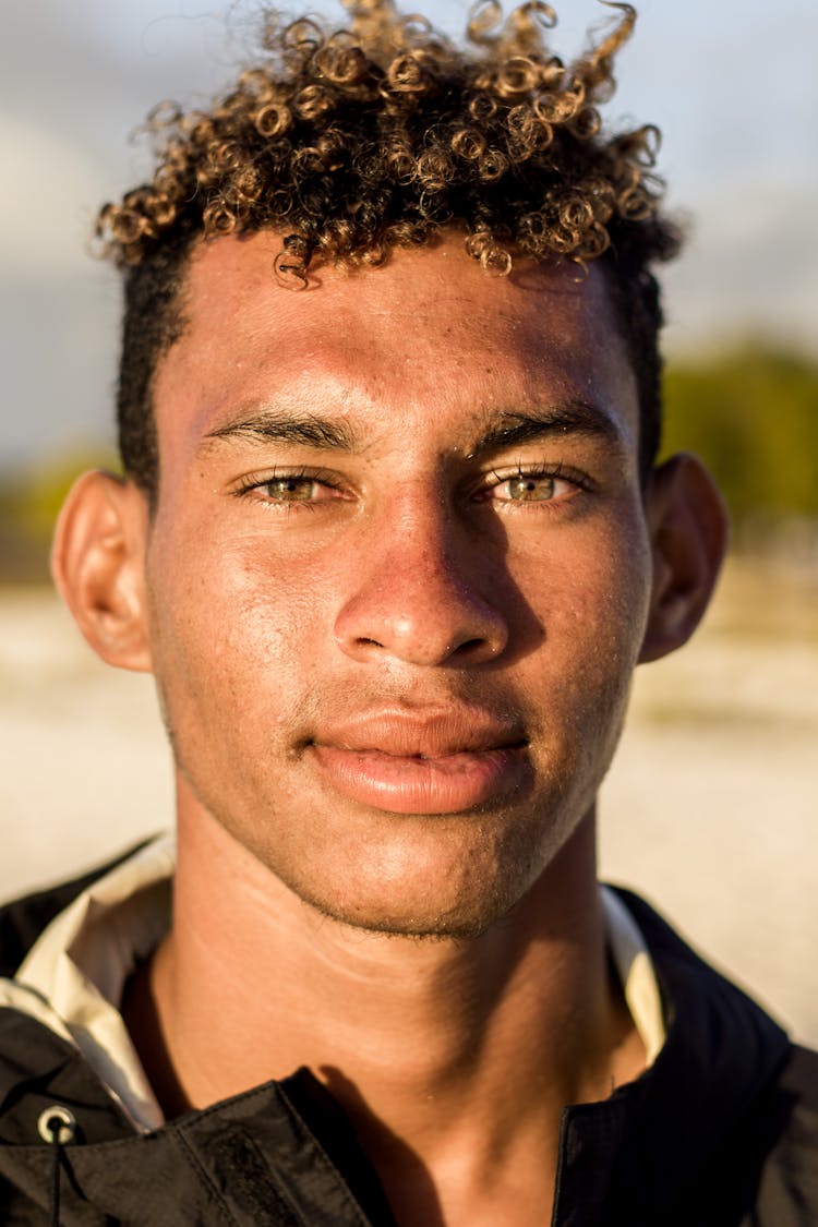 Portrait Of African Man In Sunlight