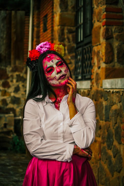 Δωρεάν στοκ φωτογραφιών με dia de muertos, halloween, γυναίκα