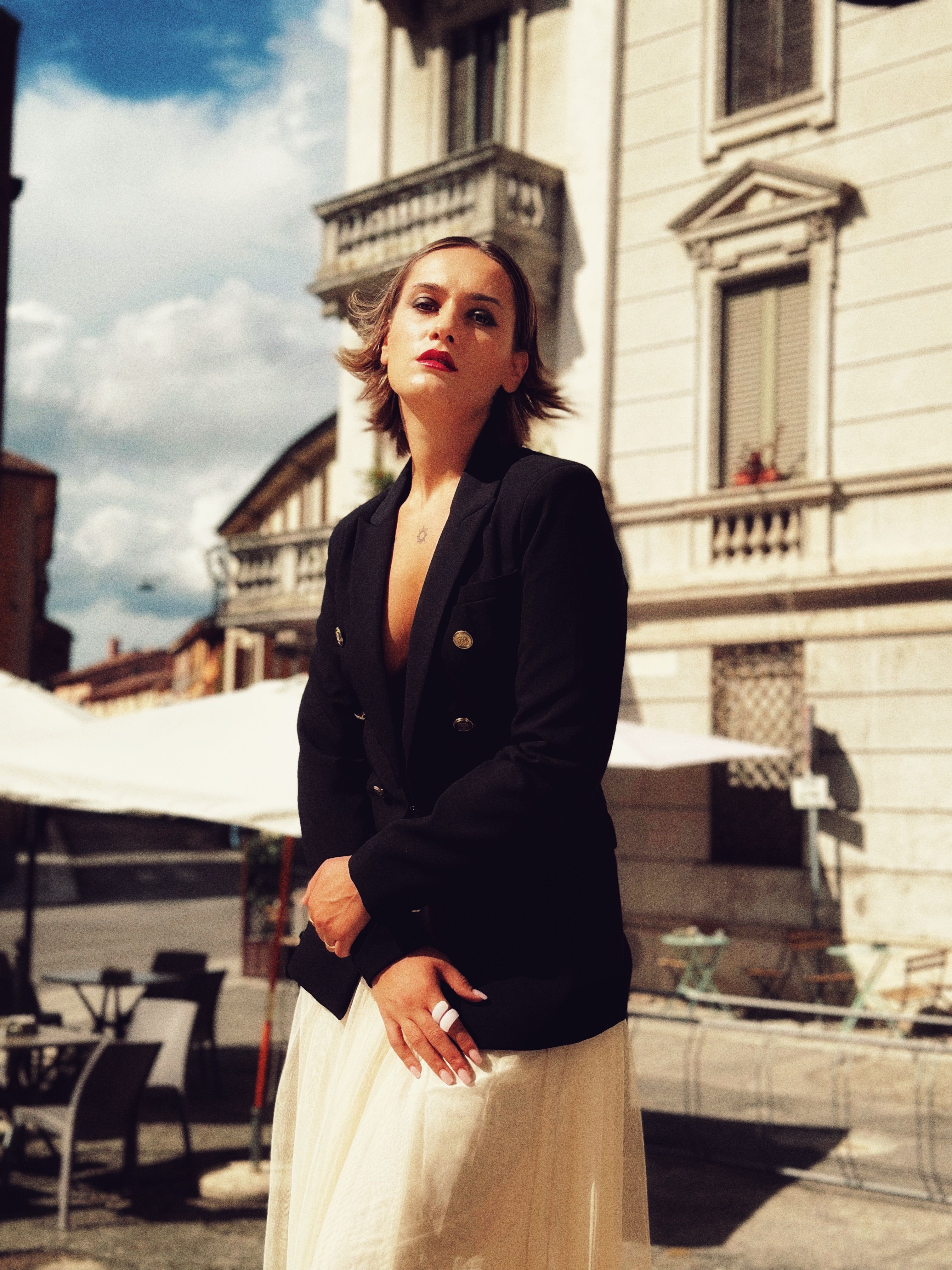 Woman Posing in Black Jacket · Free Stock Photo