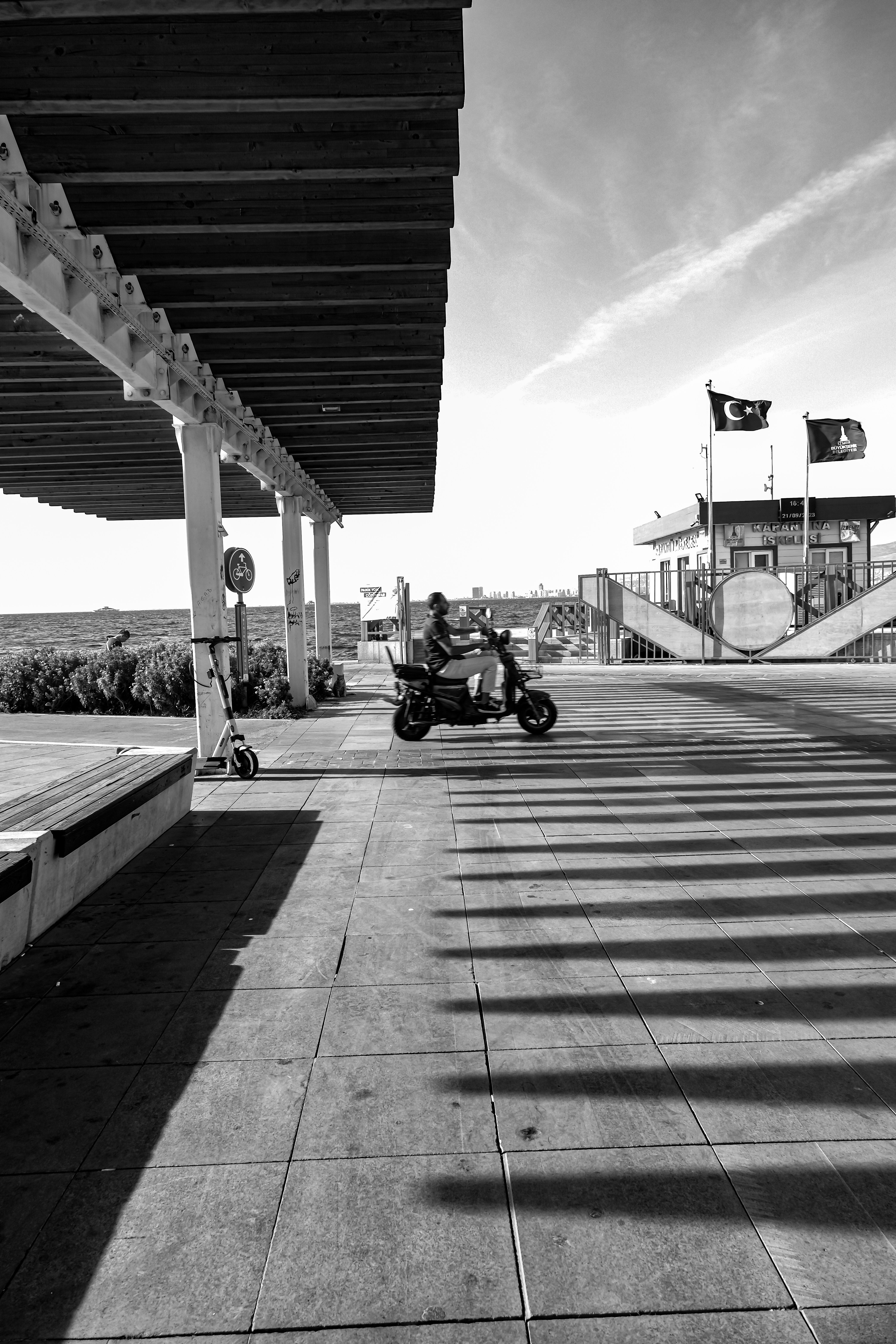 Man Riding Motor Scooter in Town Turkey · Free Stock Photo