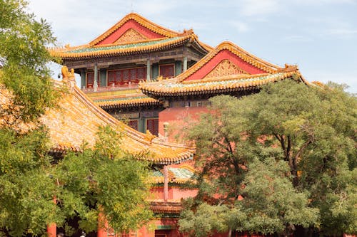 Ornamented Buildins in Forbidden City in Beijing