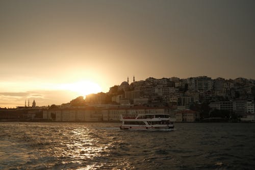 Istanbul Coast at Sunset