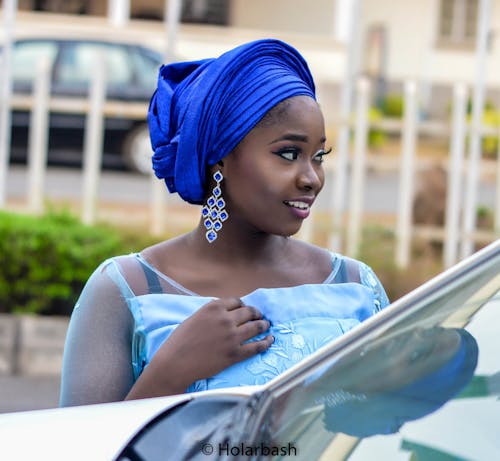 Free stock photo of african woman, big eyes, head wear