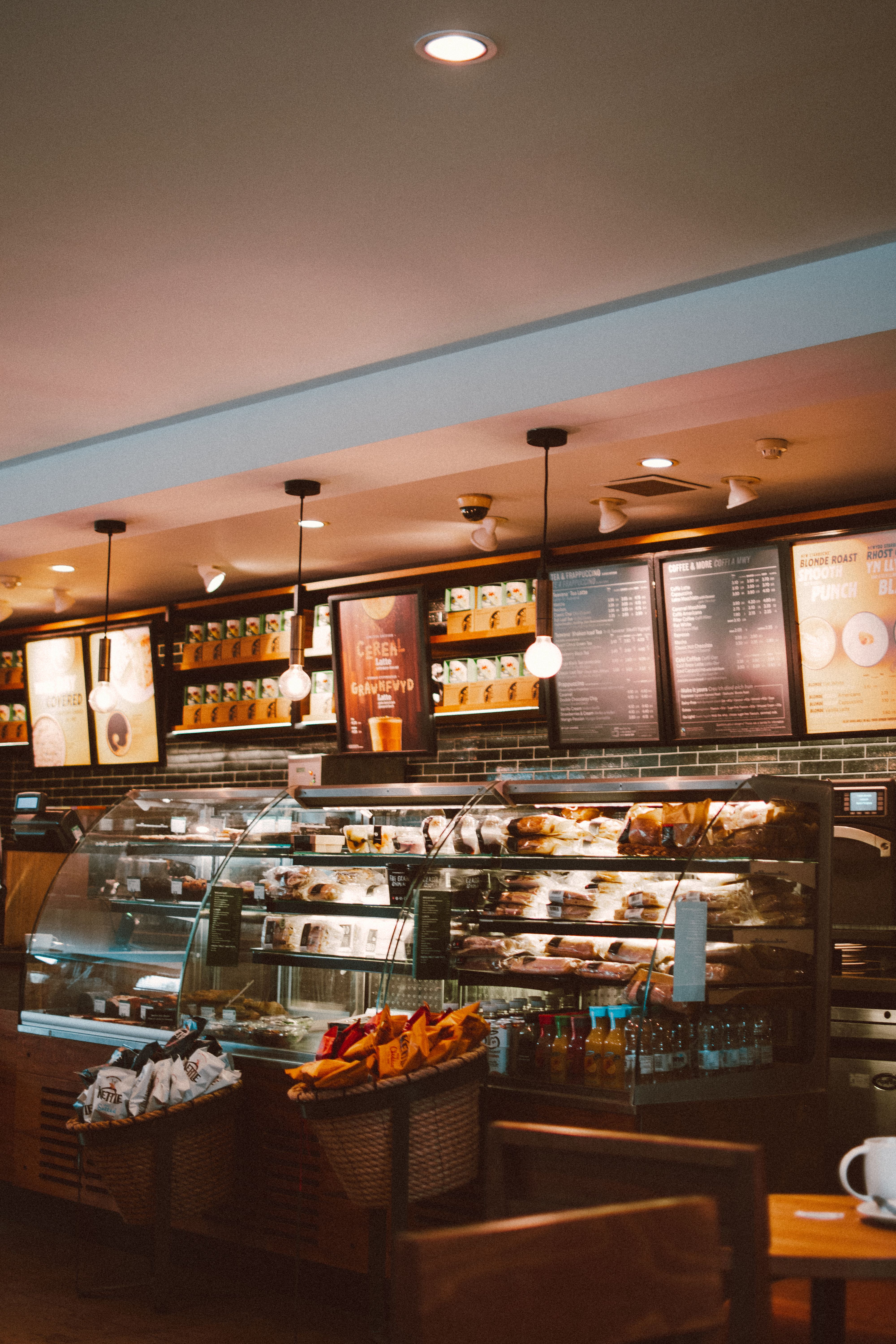 Coffee shop counter