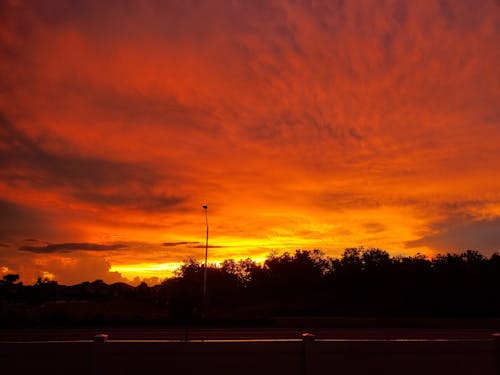 Kostenloses Stock Foto zu feurig, feuriges orange, florida sonnenuntergang