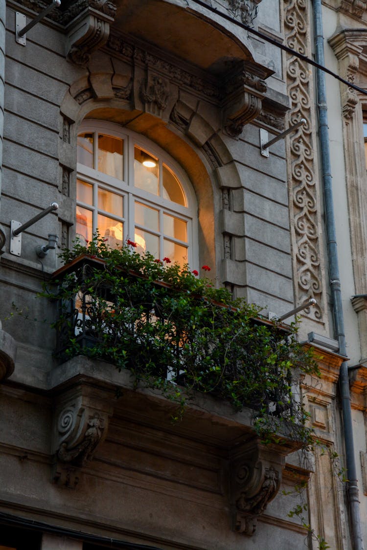 Balcony In A Historic Building