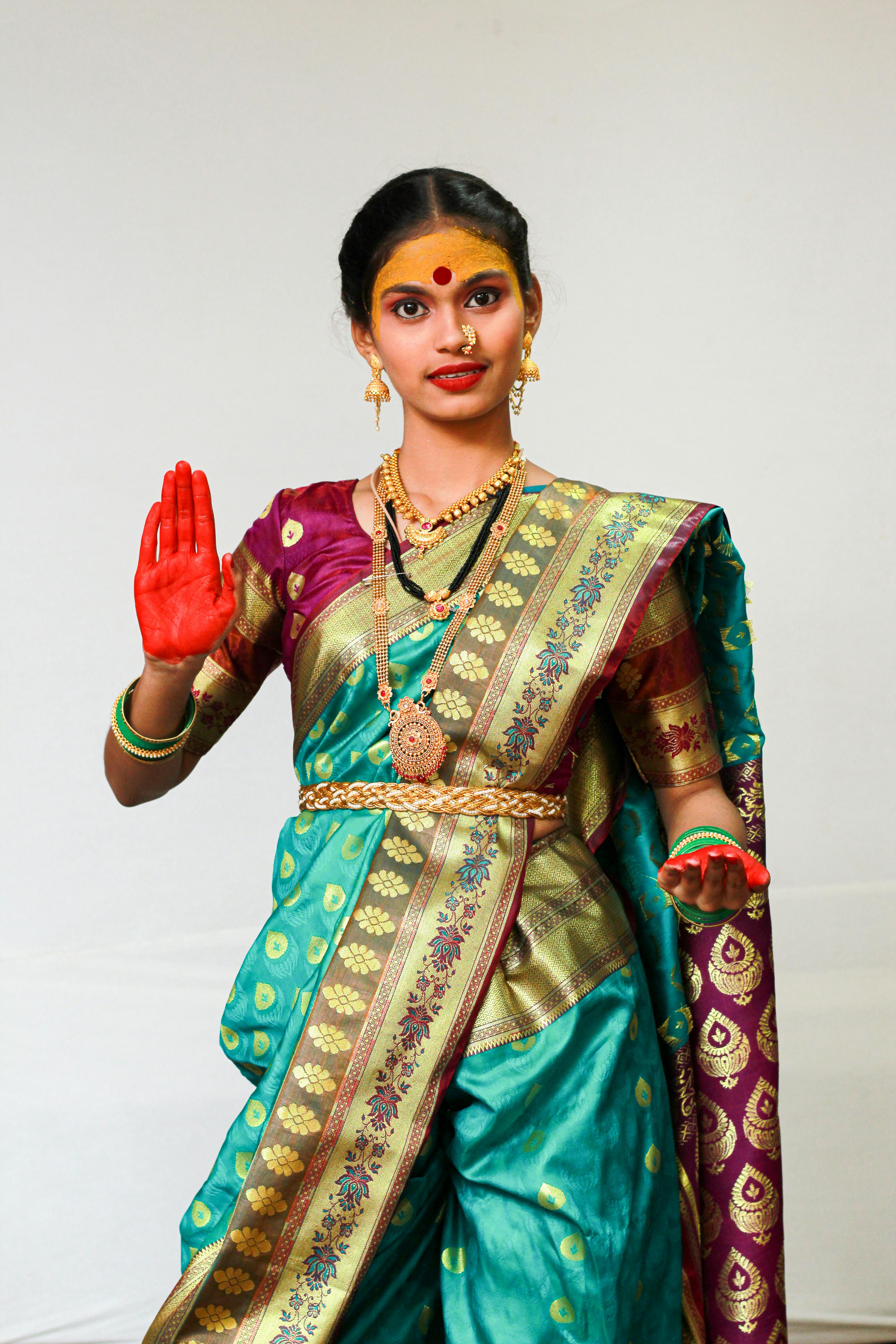 Kathak dancer showcasing footwork