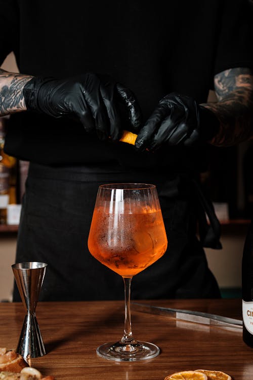 Foto profissional grátis de aperitivo, barman, bebida gelada