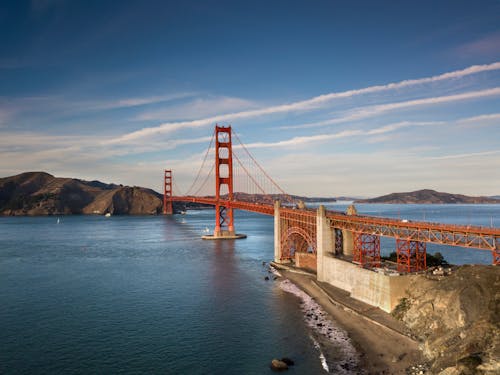 Foto stok gratis Amerika, garis pantai, jembatan Golden Gate