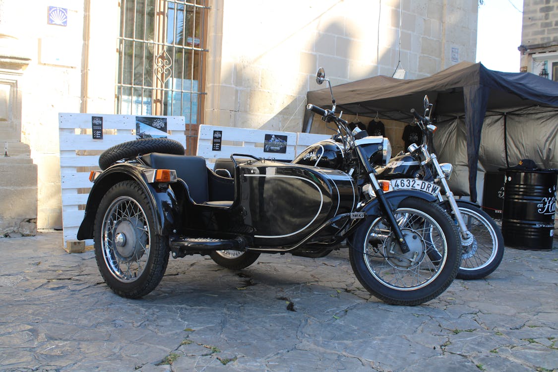 concentración de motocicletas Harley Davidson en El Puerto de Santa María