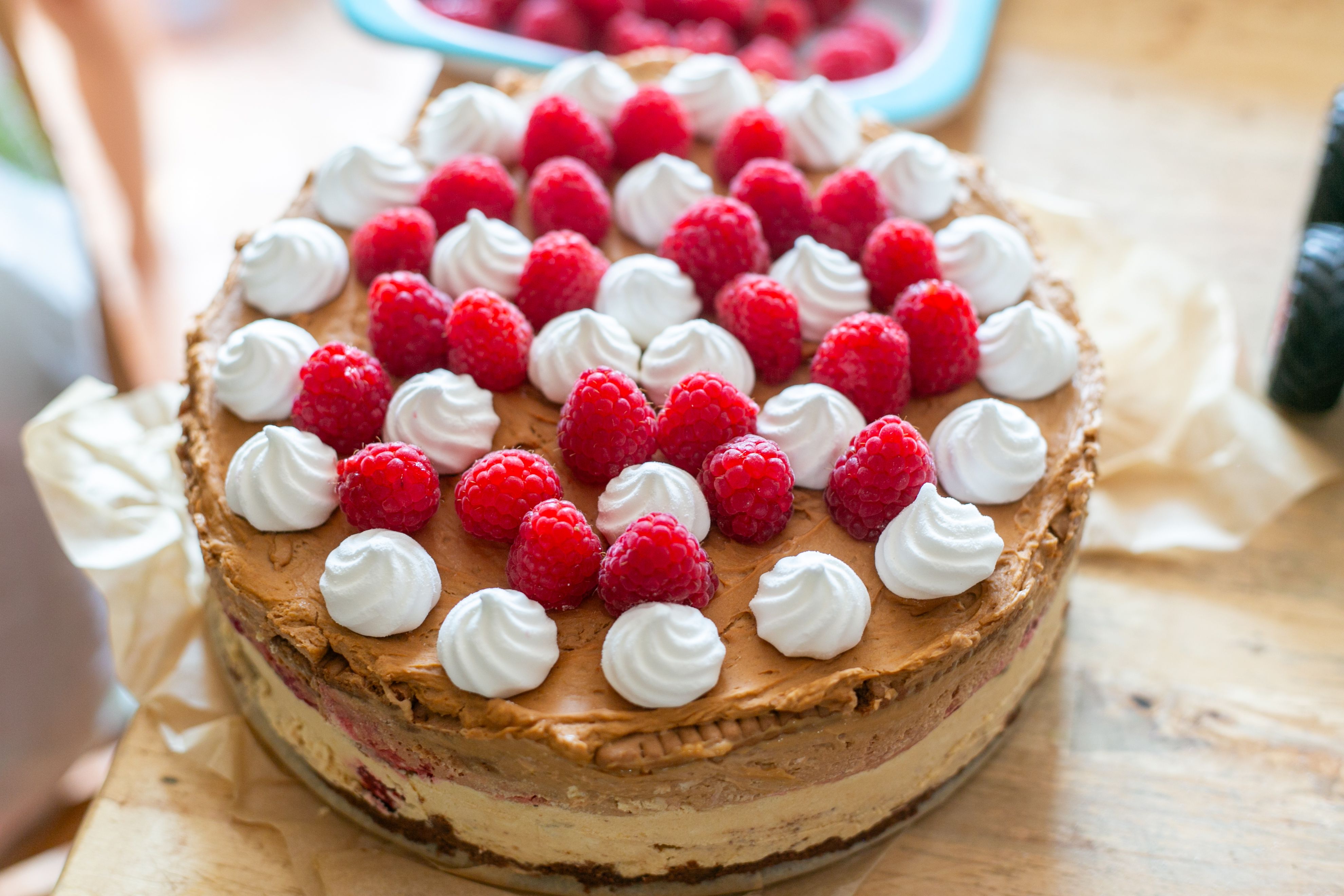 Glazed Fruit Galette with Whipped Cream