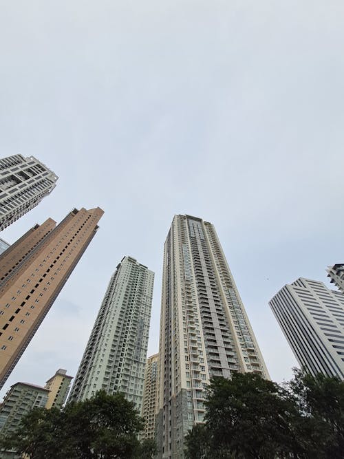 Residential Skyscrapers in City
