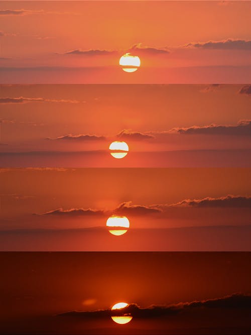 Gratis lagerfoto af aftensol, analog fotografering, gylden himmel