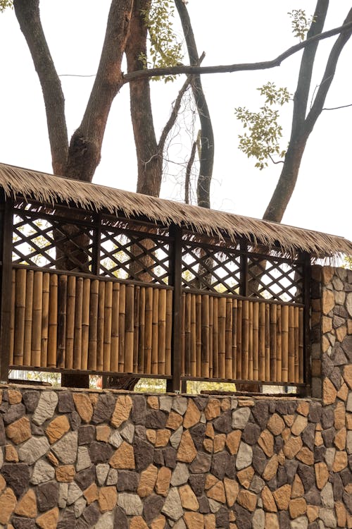 Kostenloses Stock Foto zu baumholz, der zaun, geländer aus bambus