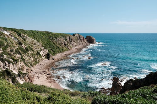 Hill around Bay on Sea Shore