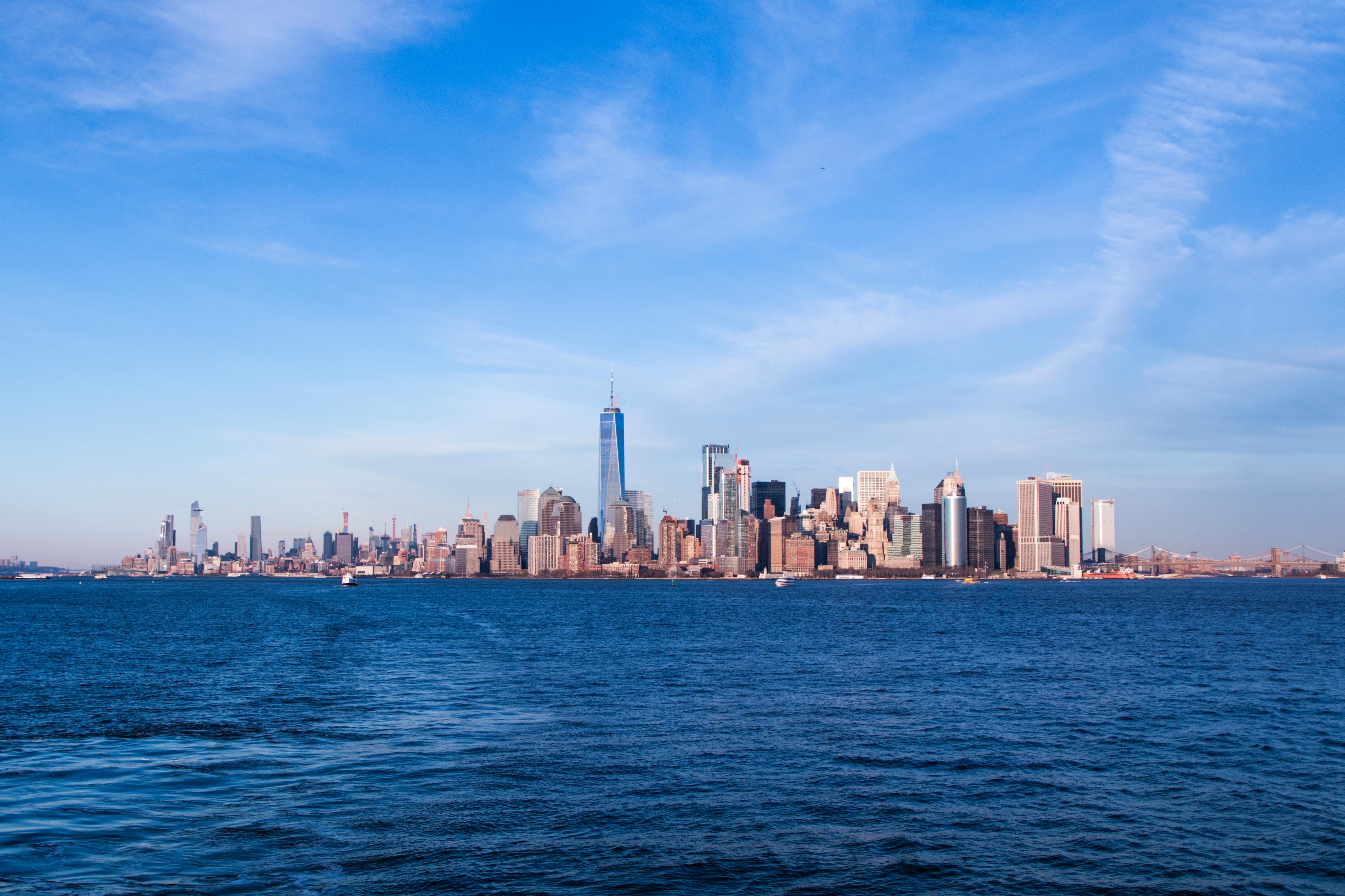 Free stock photo of Blue ocean, new york, new york city