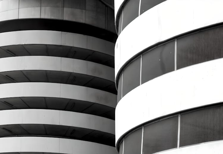 Building Wall And Windows In Black And White