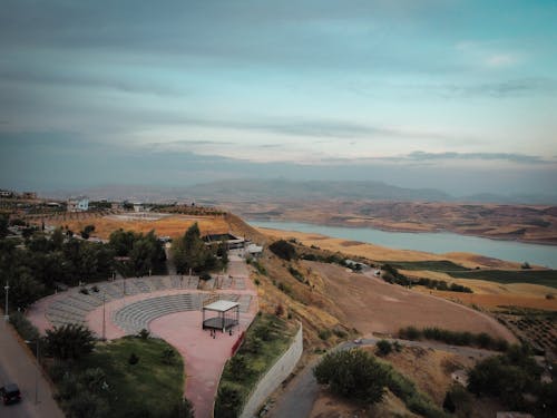 Theater on Hill over River