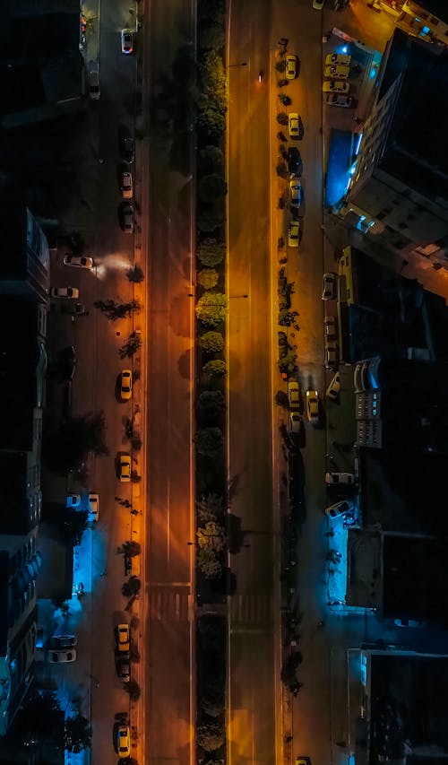 Lights on Street at Night