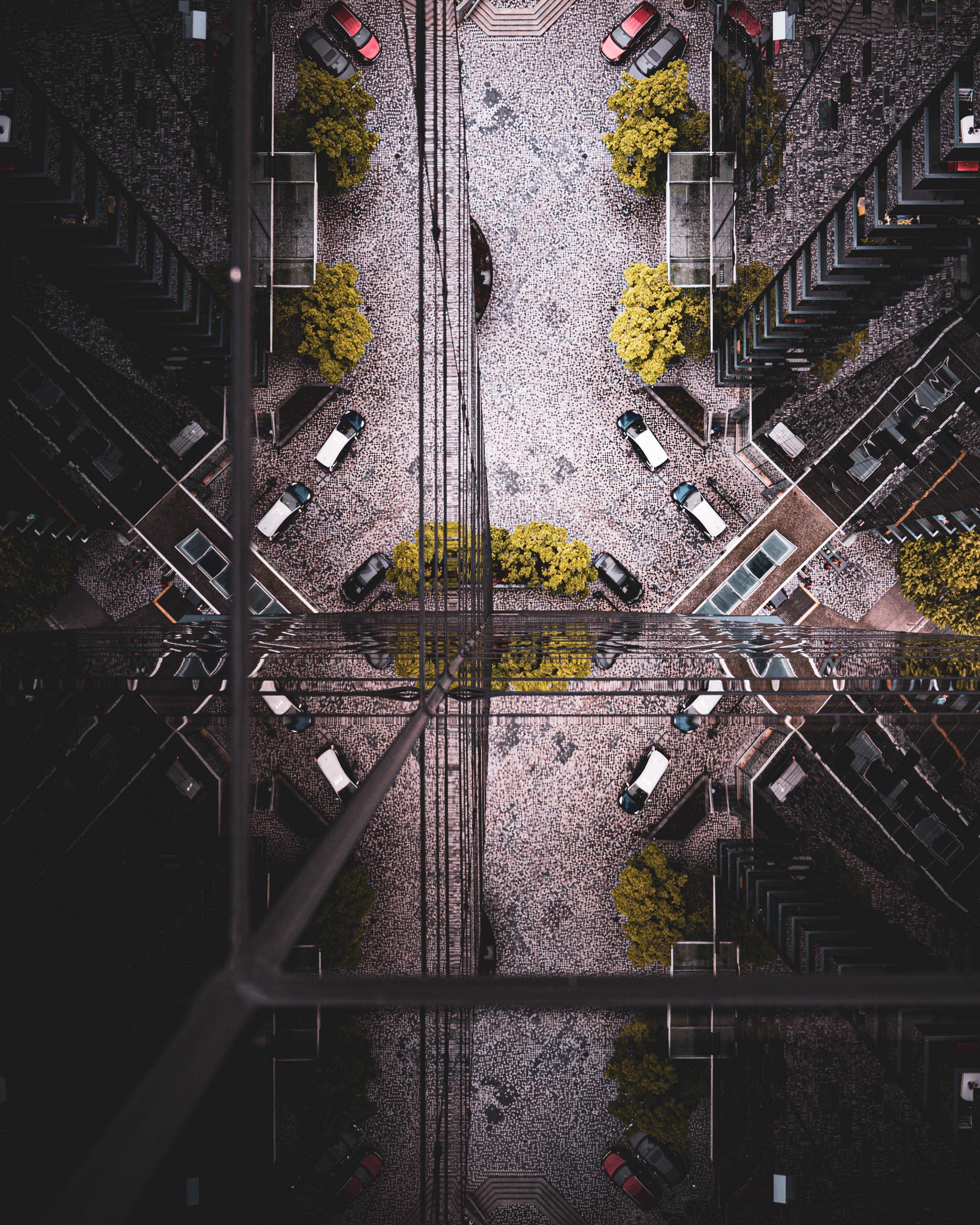 A photo of a city street with cars parked · Free Stock Photo