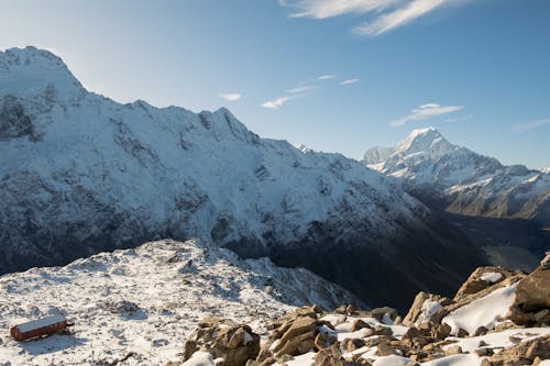 Kostenloses Stock Foto zu aoraki, berge, berghütte