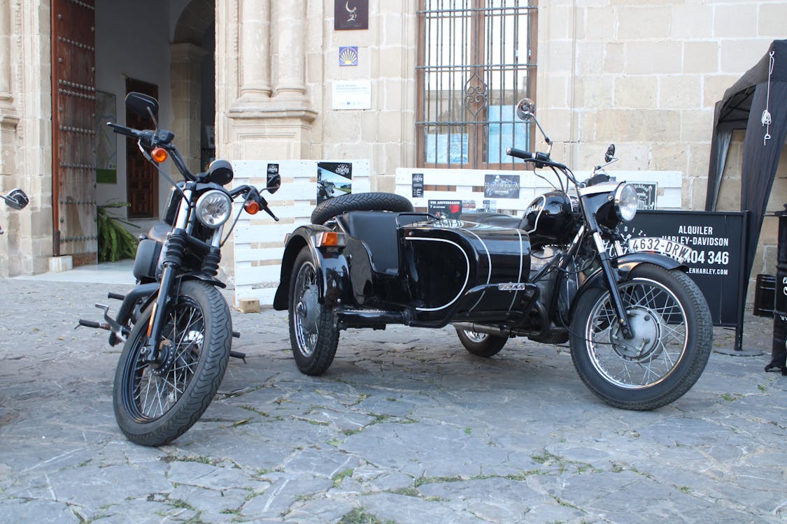 concentración de motocicletas Harley Davidson en El Puerto de Santa María