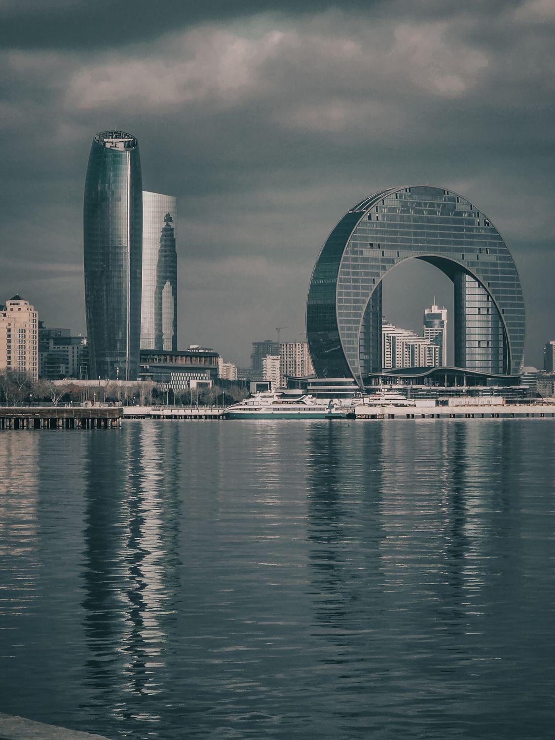 The Crescent Development Project Crescent Development Project in Baku · Free Stock Photo