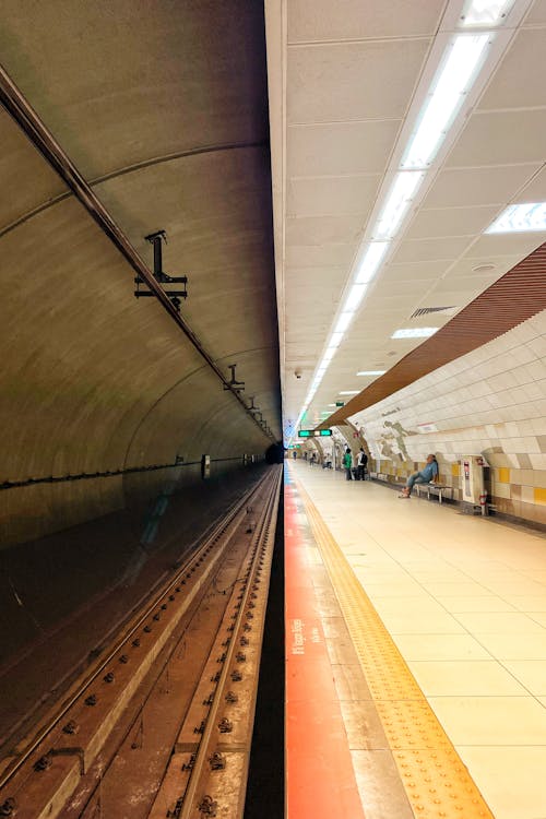 Platform and Track on Metro Station