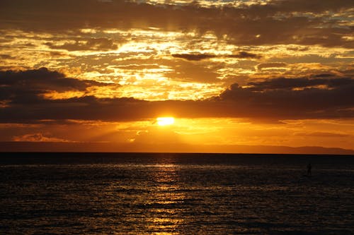 Photos gratuites de ciel jaune, coucher de soleil, lumière du soleil