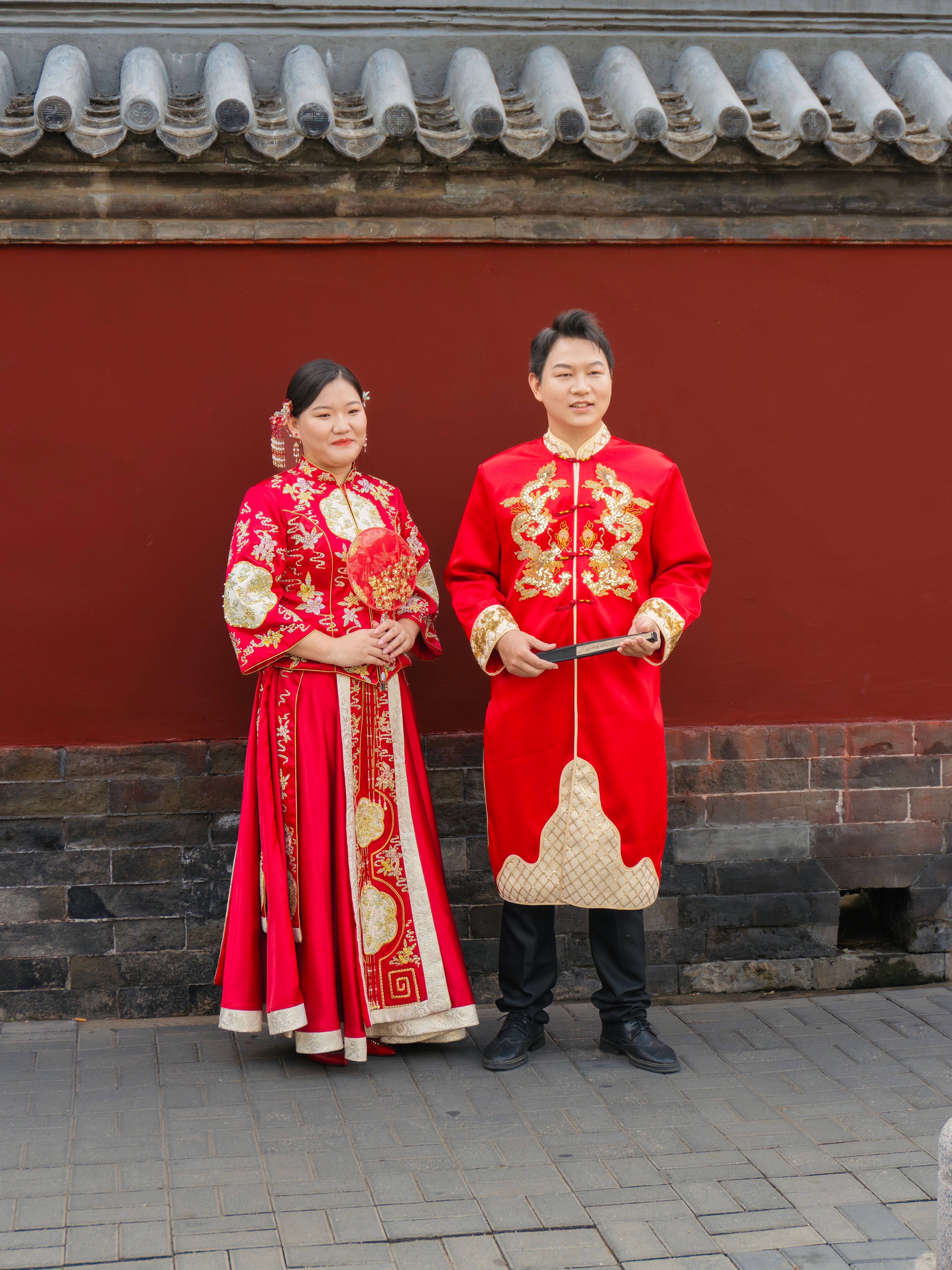 Man and Woman in Traditional Costumes · Free Stock Photo