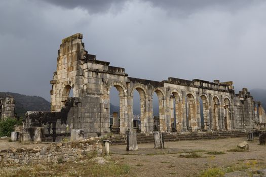 Volubilis Roman ruins day — Fez