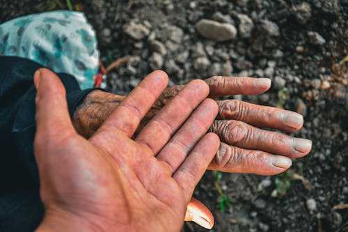 Hands against Soil