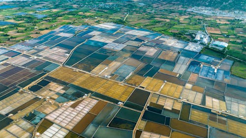 ハイアングル, 平野, 田舎の無料の写真素材