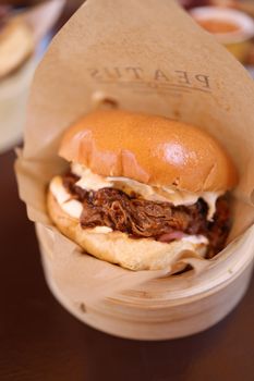 Barbecue Beef Sandwich, On White Bun