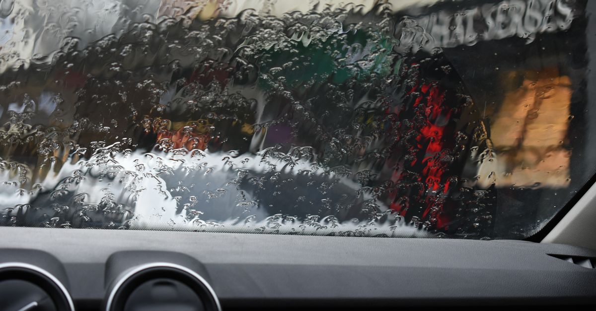 Windshield In Rain Car Windshield in Rain · Free Stock Photo