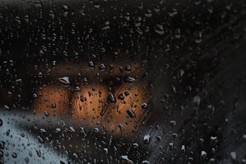 Window Pane in Rain