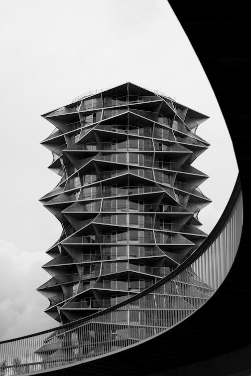 Kaktus Towers in Copenhagen in Black and White