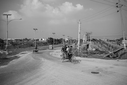 Kostnadsfri bild av cykla rickshaws, gata, människor