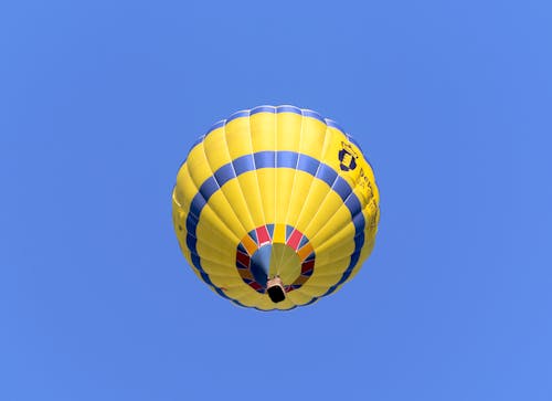 Hot Air Balloon Flying on Clear Sky