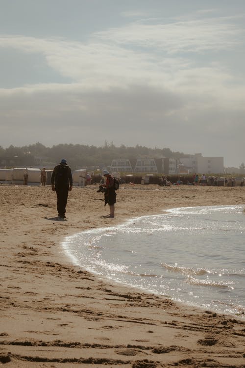 People on a Sunny Beach 