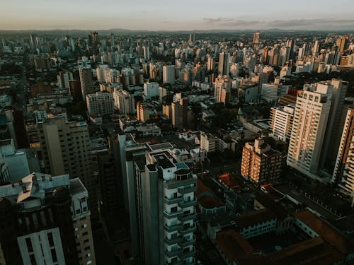 Skyscrapers During Sunset in Sao Paulo