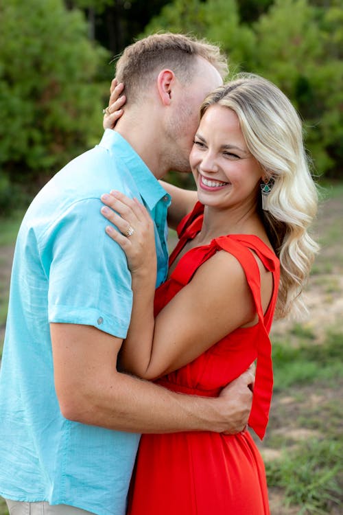 Portrait of Hugging Couple