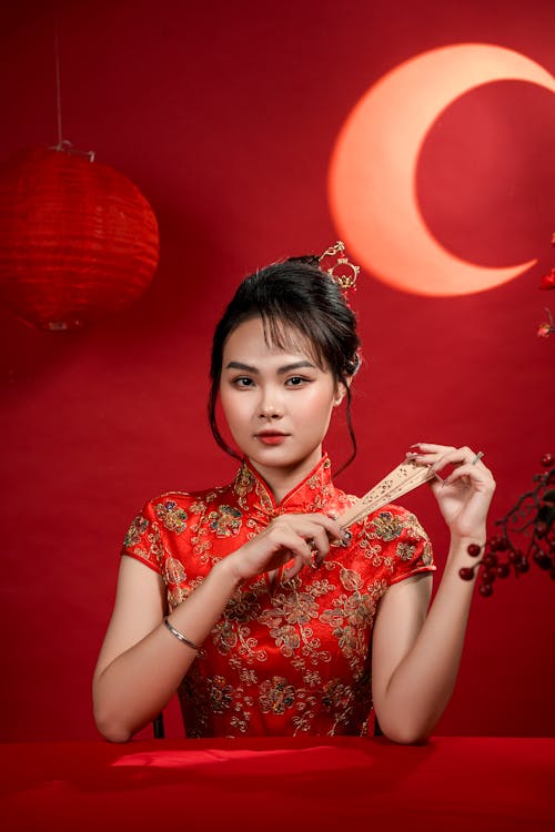 Ingyenes stockfotó ázsiai nő, divatfotózás, fekete haj témában