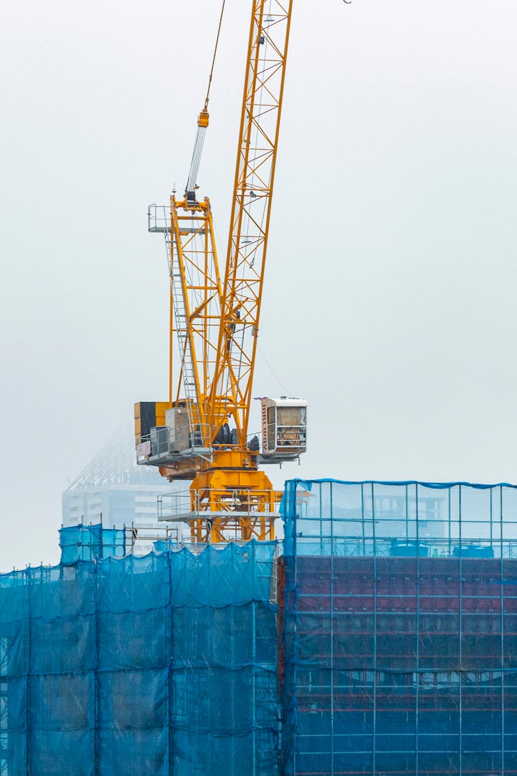 A Crane On The Construction Site