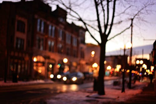 Parked Cars Near Buildings