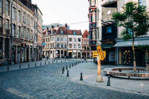 Small Cobbled Square in Lille