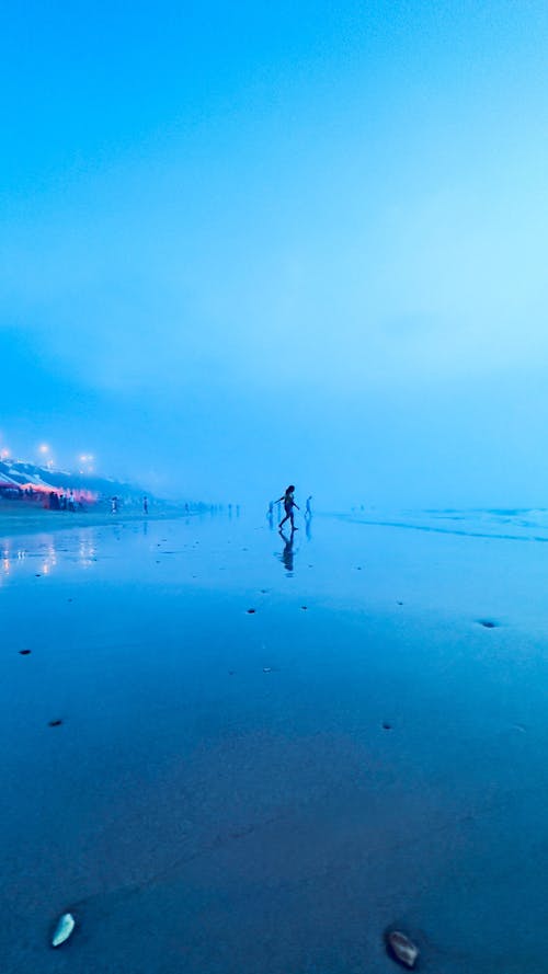 Základová fotografie zdarma na téma andělská pláž, modrou hodinu, na pláži