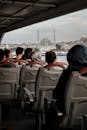 People Sitting on Sailing Ferry in Istanbul