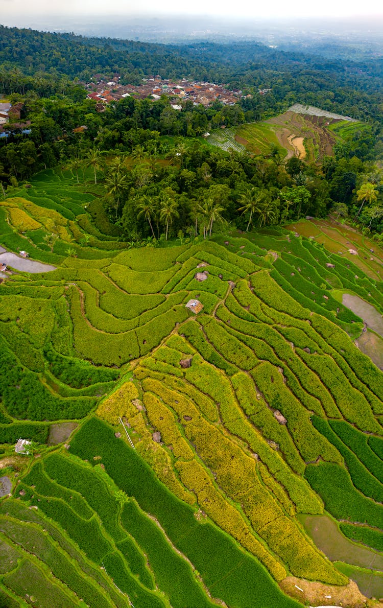 Aerial Photography Of A Beautiful Landscape